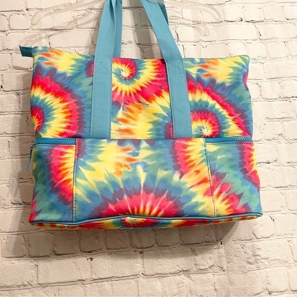 Large Multi-Color Tie- Dye Tote Bag New - Picture 7 of 7